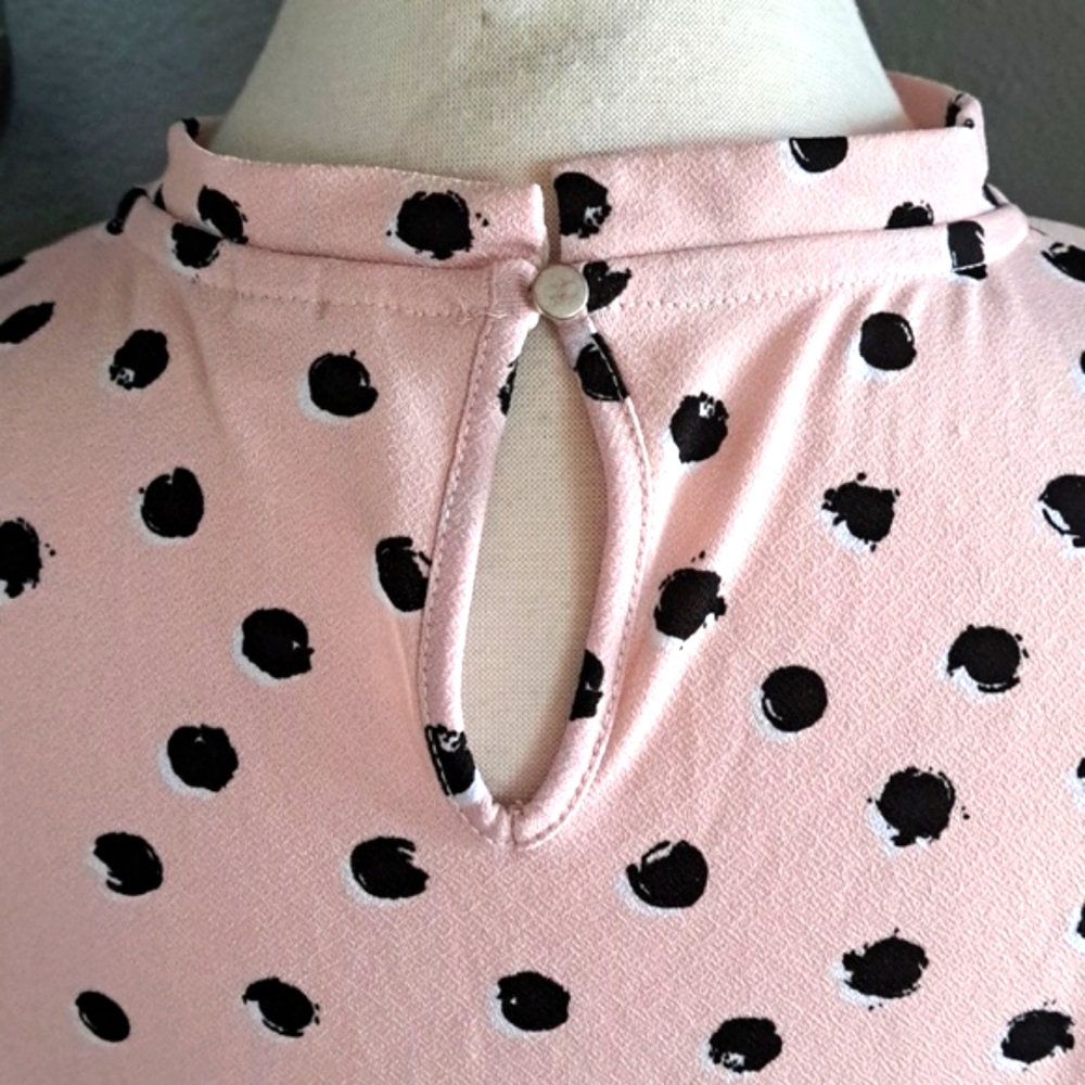 ELLE Polka Dot Blouse | Size L - Picture 4 of 5